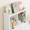 Kids Toy Storage Organizer, Kids Bookshelf and Toy Storage with Flip-Top Lid and Cubby, Wood Kids Bookcases Fit for Playroom, Children's Room, Bedroom - 3 of 4