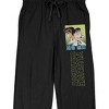 Yu Yu Hakusho Title Logo and Characters Men's Black Graphic Sleep Pants - 2 of 4