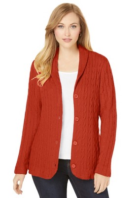 Jessica London Women's Plus Size Fine Gauge Duster Cardigan - 26/28, Pink :  Target