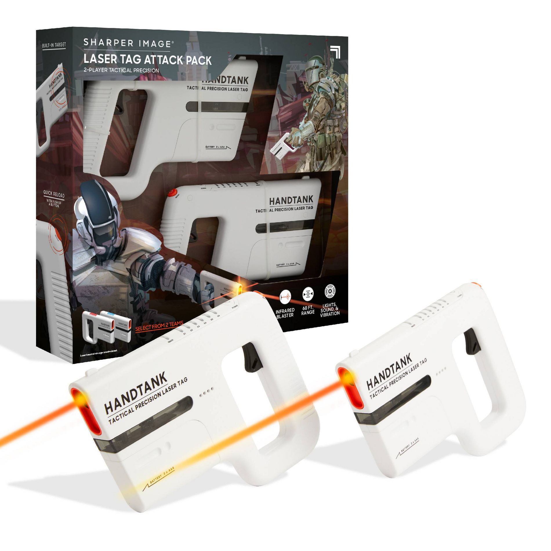 Sharper Image Laser Tag Mini Cannon X  - 2pk