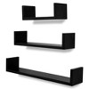 vidaXL Wall Shelves 6 pcs Black - 2 of 4
