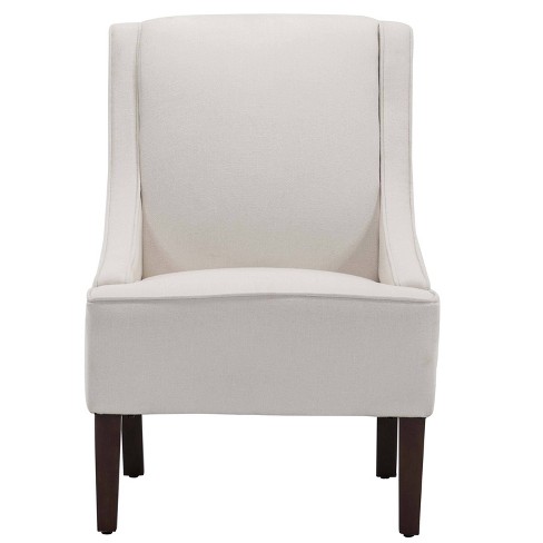 Swoop Arm Accent Chair Cream, Swoop Arm Accent Chair