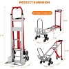3-in-1 Heavy Duty Foldable Convertible Hand Truck with Wheels, 800 lbs Capacity Dolly Cart for Moving, Shopping, Travel - 2 of 4