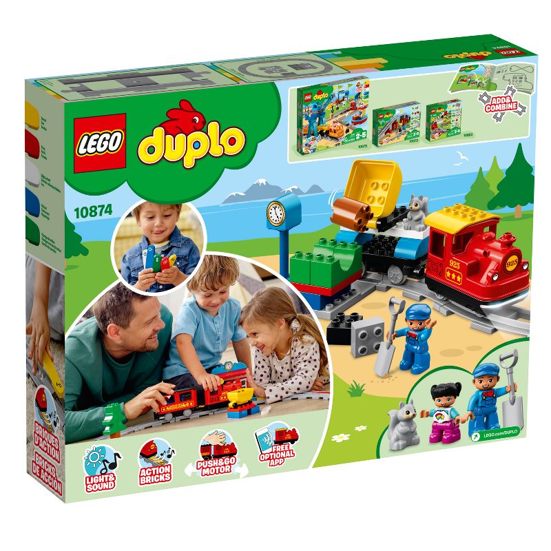 LEGO DUPLO My Town Steam Train Set with Action Bricks 10874, 6 of 9