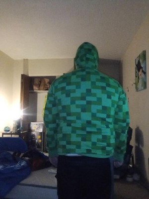 Minecraft creeper hoodie clearance target