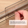 Unique Bargains ABS Adjustable Expandable Clear Black Drawer Organizer Separators - 3 of 3