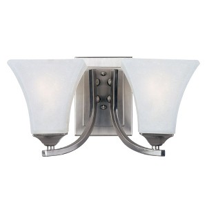 Maxim Lighting Aurora 2 - Light Vanity in  Satin Nickel - 1 of 2