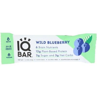 IQ Bar Blueberry - Case of 12 - 1.6 oz