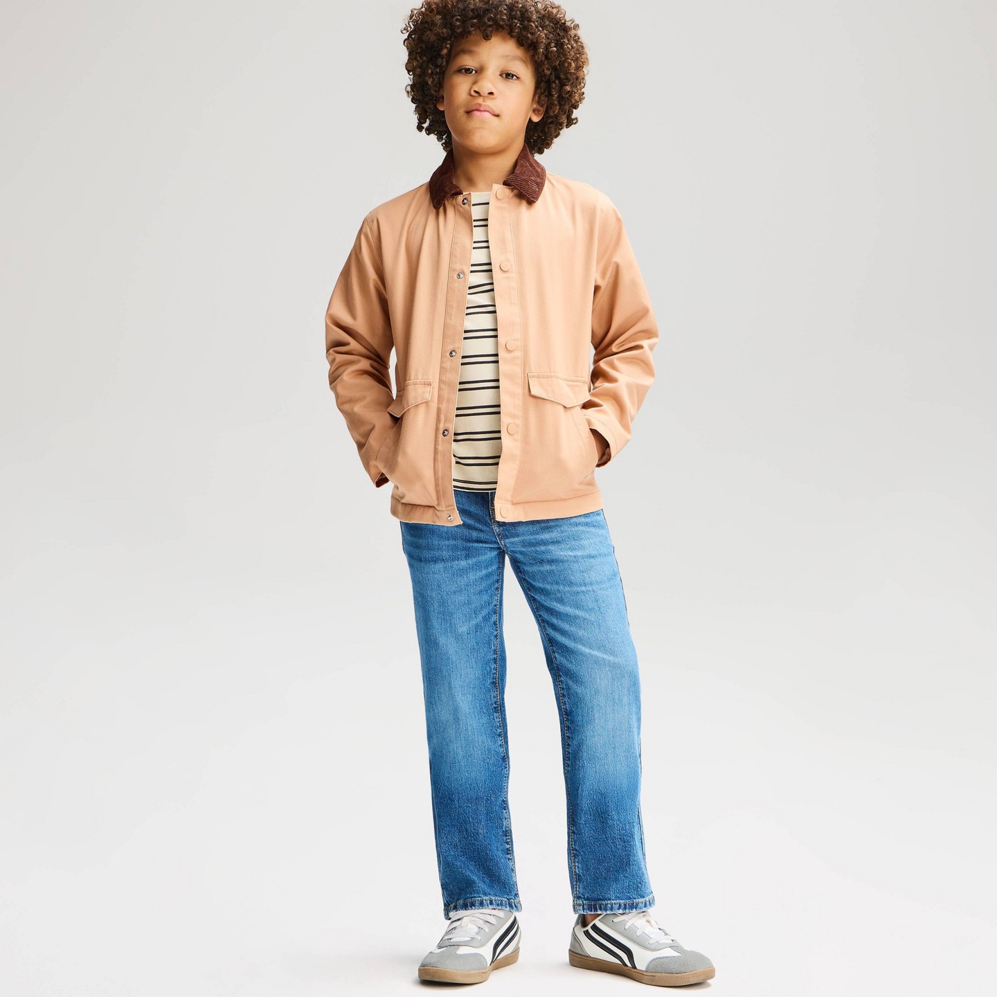 Куртка Cat & Jack Twill Jacket для мальчиков, цвет: Коричневый — фото 1