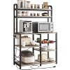 Standing Bakers Racks 5 Tiers Kitchen Microwave Stand Coffee Bar Station with Storage Shelves and Basket Open Storage Shelves for Dining Room - 2 of 4