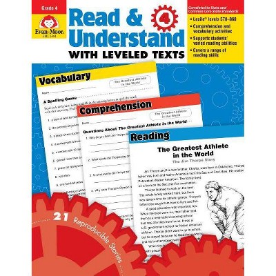 R&u, Stories & Activities Grade 4 - (Read & Understand with Leveled Texts) (Paperback)