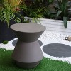 Sapphtopaz Outdoor End Table Modern Outdoor End Table Outdoor Side Table, Patio Table Small Table for Backyard, Balcony, Porch - 3 of 4