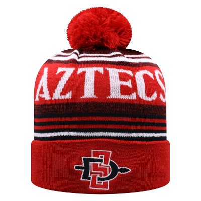 NCAA San Diego State Aztecs Men's Rupture Knit Cuffed Beanie with Pom