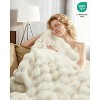 Heated Throw Blanket, Faux Rabbit Fur Electric Throw with 4 Heat Settings, Soft Bubble Blanket with Fast Heating, Auto-Off & Overheat Protection - 4 of 4