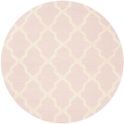 Ivory Elegance 6' Round Hand-Tufted Wool Area Rug