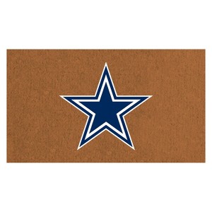 EvergreenNFLDallas Cowboys Logo Natural Coir 28 x 16 Inches Indoor Outdoor Doormat - 1 of 4