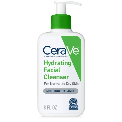 CeraVe Face Wash, Hydrating Facial Cleanser for Normal to Dry Skin  - 8 fl oz​​