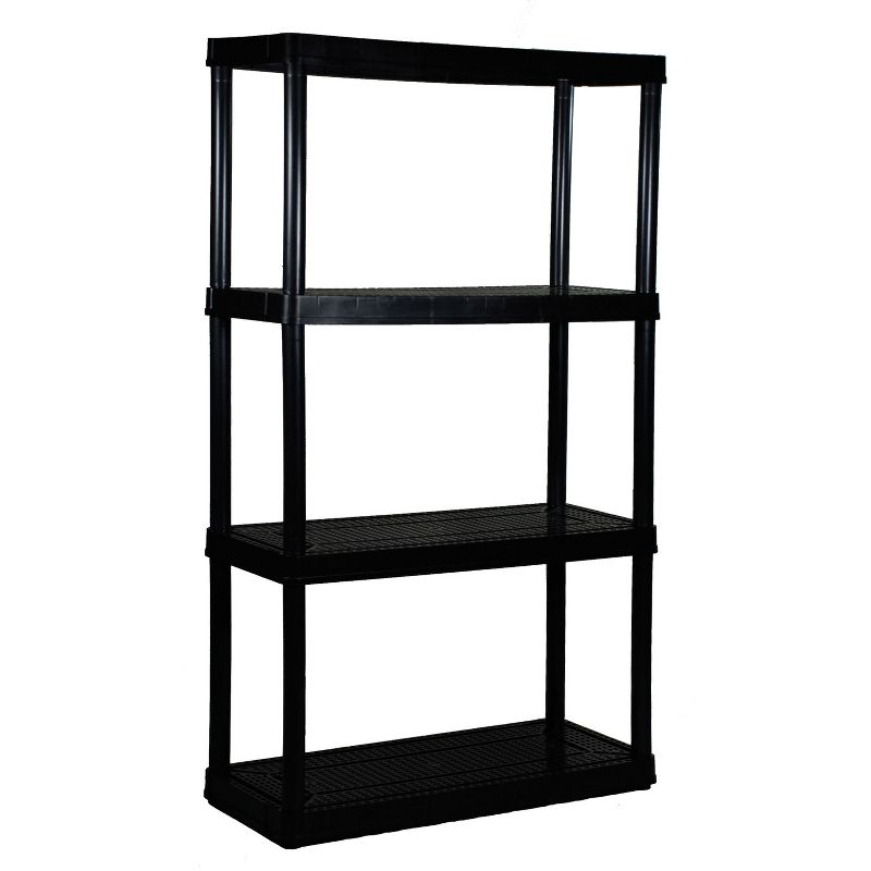 Gracious Living 4 Shelf Fixed Height Ventilated Medium Duty Shelving Unit Organizer System for Home, Garage, Basement, Laundry, 2 of 7