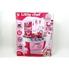 JuzToys Deluxe Kids Pretend Play Kitchen Set – Realistic Pretend Kitchen Appliances Playset with Sound & Light, Cooking Set for Play Food Toys – Pink - 4 of 4