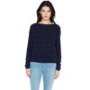 J CASHMERE Women's 100% Pure Cashmere Horizontal Rib Boatneck Raglan Sweater - 4 of 4
