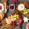JANSNO 10-Piece Acacia Wood Cutting Boards with Handles - Ideal for Pizza, Bread, Cheese, Charcuterie, Fruits & Veggies - 2 of 4