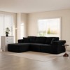 MAYEERTY 104 in Plush Fleece Convertible Sofa, Compressed Zero-Assembly Modular Beige Living Room Sofa - 4 of 4
