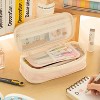 Paaaawaters Big Capacity Pencil Case Large Pencil Pouch Stationery Pen Bag for Teen Girls-Pink - 2 of 4