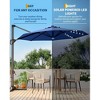 10FT Cantilever Patio Umbrella, 360° Rotation Offset Umbrella, Easy Crank & Tilt Adjustment, UV Protection for Backyard, Poolside - 4 of 4
