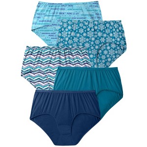 Comfort Choice Plus Size Cotton Brief 5-Pack - 1 of 4