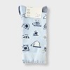 Women's Teacups Scallop Cuff 3pk Crew Socks - A New Day™ Blue/Heather Gray/Navy 4-10 - 2 of 3