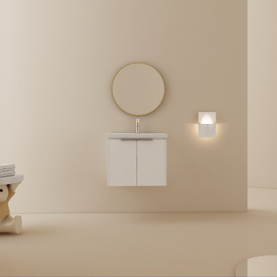 Vynxaria 24-Inch Soft Close Bathroom Vanity with Sink ¨C Designed for Small Bathrooms