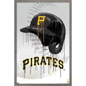 Trends International MLB Pittsburgh Pirates - Drip Helmet 22 Framed Wall Poster Prints - 1 of 4