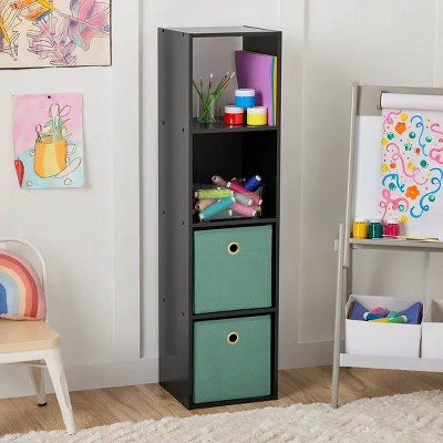 4 Cube Vertical Storage Organizer multiple colors