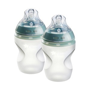 Tommee Tippee Natural Start Silicone Baby Bottle - 9oz - 2pk - 1 of 4