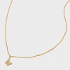 Cubic Zirconia 14k Gold Plated Pave Necklace with Extender - A New Day™ - 4 of 4