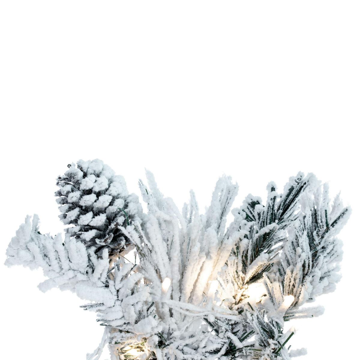 Vickerman Flocked Atka Artificial Christmas Garland - thumbnail 7