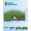 10x20FT Pop Up Canopy Tent, Folding Tent Shelter with 6 Removable Sidewalls, Easy Setup Outdoor Canopy, Height Adjustable Shelter Gazebos - 4 of 4