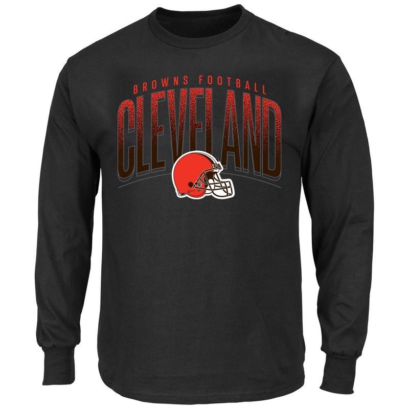 NFL Cleveland Browns Men's Big & Tall Long Sleeve Cotton Core T-Shirt, 1 of 4