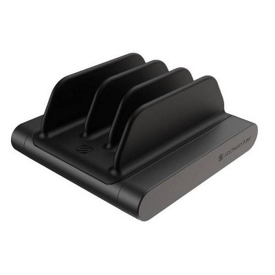 Scosche Baselynx Vert Multi-Device Charging Station with 18W USB-C & Dual 12W USB-A – Black