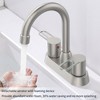 Centerset Two-Handle Faucet for RV Bathroom Sink, Compatible with 3-Hole Setup - 2 of 4
