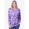 Woman Within Women's Plus Size Petite Perfect Long-Sleeve Crewneck Tee - 3 of 4