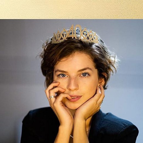 Meant2tobe 40th Birthday Tiara Sash Gold Target