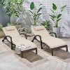 EROMMY Rattan Chaise Lounge Chairs Set of 4 - 2 of 4
