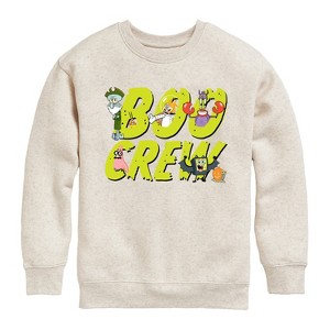 Boys' - SpongeBob SquarePants - Boo Crew Graphic Long Sleeve Fleece Sweatshirt - 1 of 4