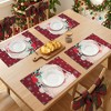 REGALWOVEN Placemats Set of 6 Linen Placemats, Washable Kitchen Table Mat, Seasonal Holiday Christmas Place Mats for Party - 3 of 4