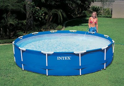 Intex 12ft Blue PVC Round Pool with Filter Pump