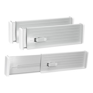Unique Bargains Plastic Adjustable Desk Organizers and Holders Drawer Dividers 3 Pcs - 1 of 3