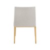 Meridian Furniture,Haines Beige Linen Textured Polyester Fabric Dining Chair - 2 of 4