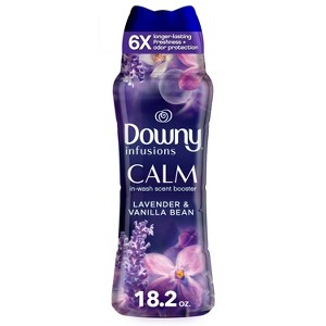 Downy Infusions Calm Lavender & Vanilla Bean Scent In-Wash Booster Beads - 1 of 4