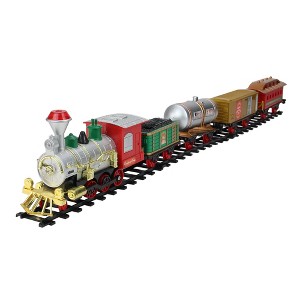 Northlight 17-Piece Battery Operated Lighted and Animated Christmas Express Train Set with Sound - 1 of 3